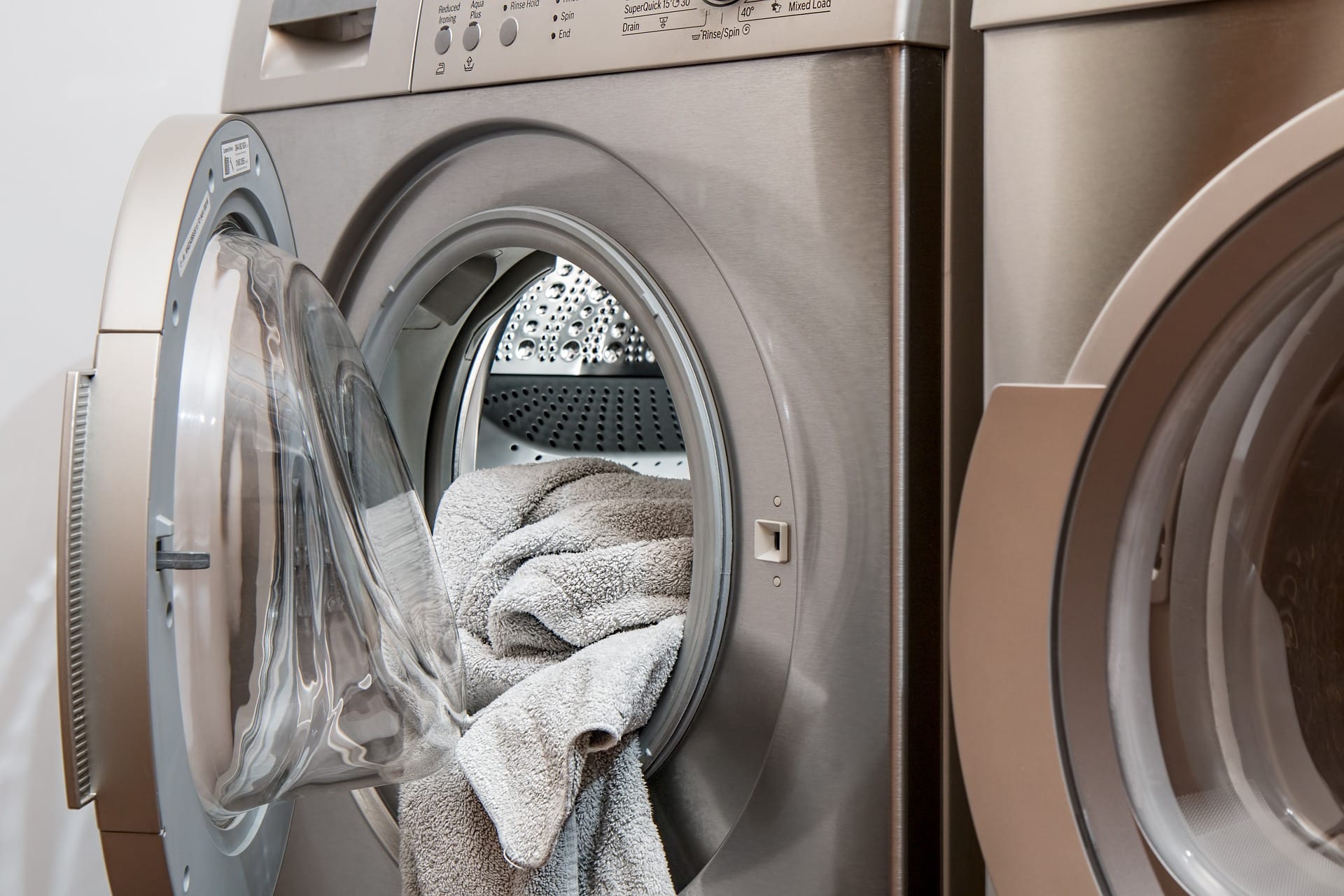 Towel Inside Washing Machine