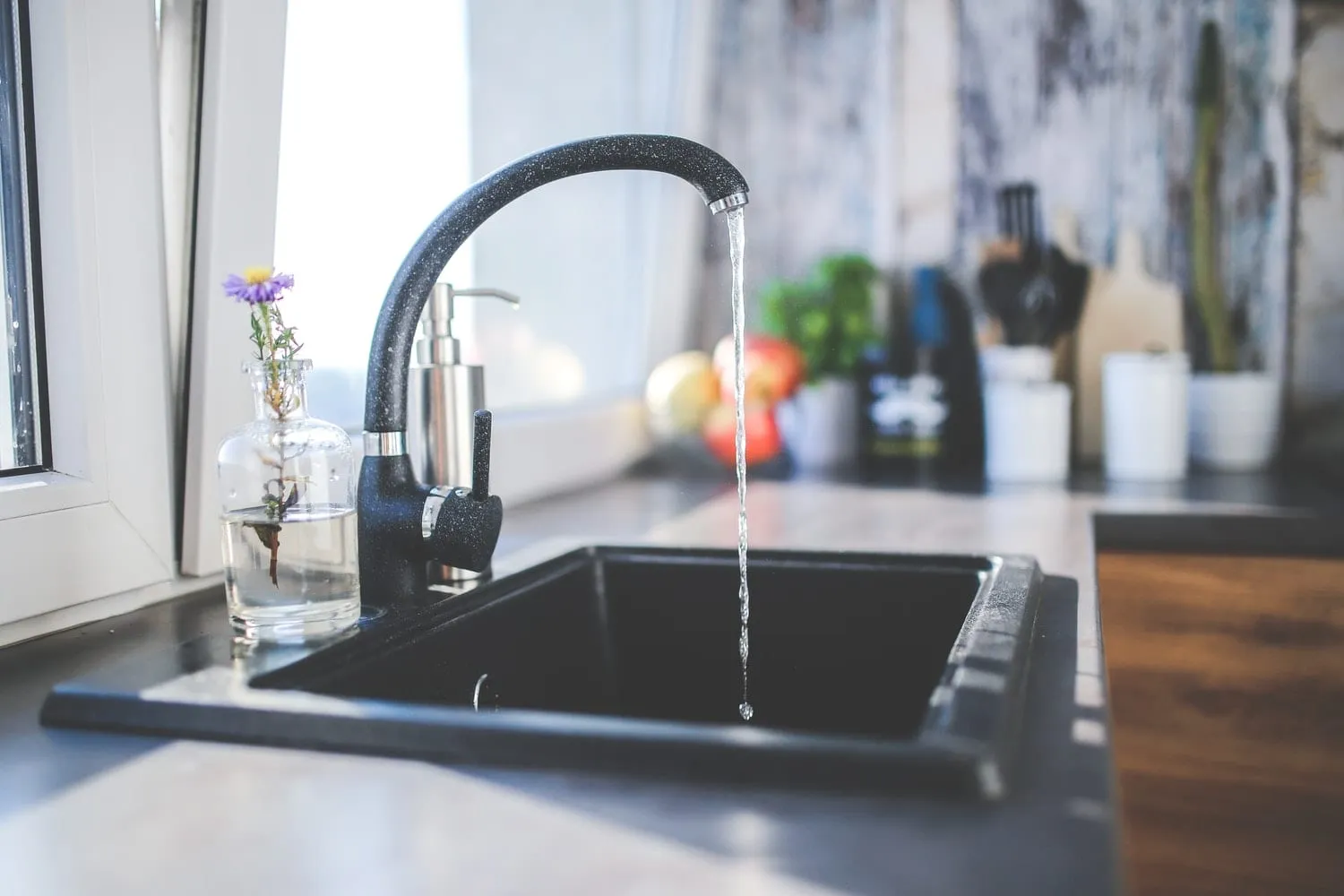 Water tap and sink