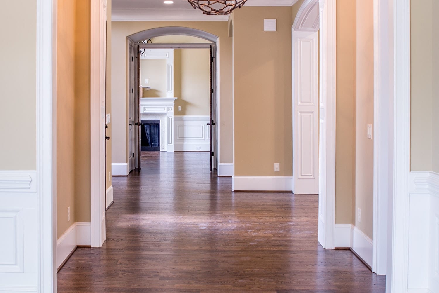 Clean home hallway