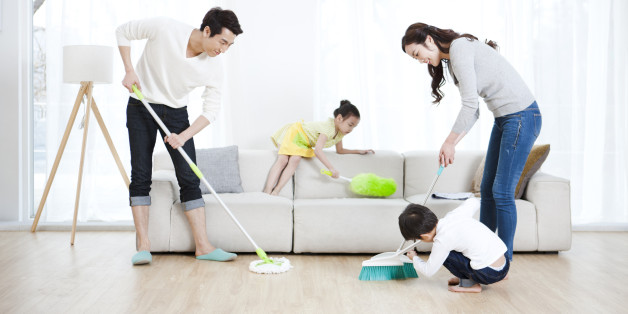 Make cleaning the home with family fun